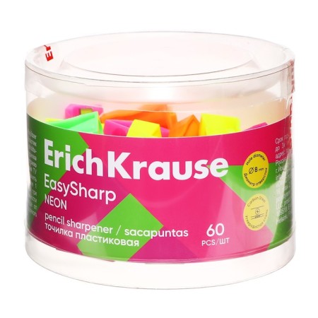 Zapochilok 1 hole Erichkrause "Easysharp" Neon, plastic, mix-3