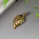 Suspension "Leaf" Color Gold 7x15 mm
