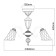 Ariadne chandelier, size 60x42x60 cm, 200W 5XE14 IP 20