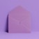 Gift envelope "Happy Birthday", embossing, designer paper, 9 × 7 cm