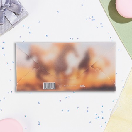 Money envelope "Happy Birthday!" horses, 16.5 x 8 cm-2