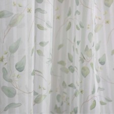 Штора-тюль для кухни Witerra Лист 140х180см, полос. зеленый, пэ100%