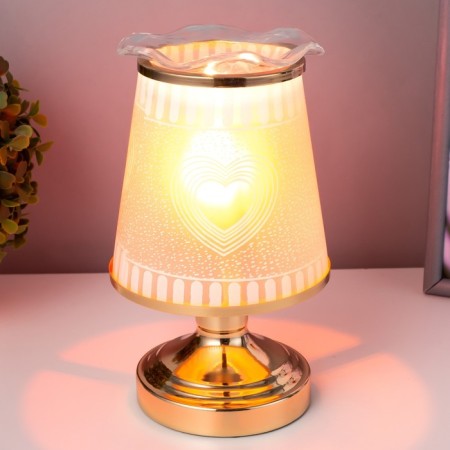 Aromarrier touchscap "Heart" G9 35W gold 13x13x20 cm Risalux-1