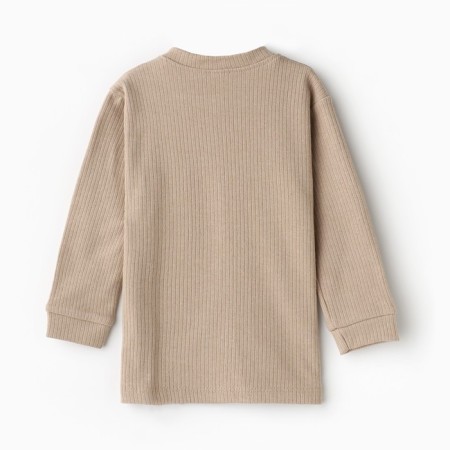 Kit (blouse, trousers) children, beige color, height 92 cm-3