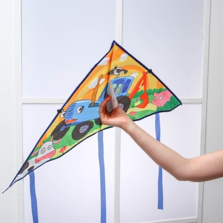 Air Snakes "by Fields", Blue Tractor, 50x80 cm-8