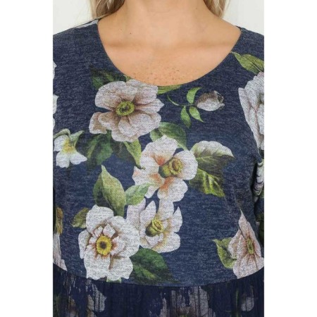 Women's dress, size 60, blue color-12