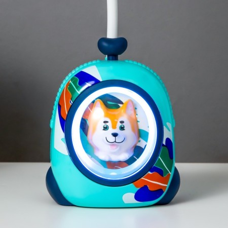Dog table lamp LED 3W USB Blue 7x8x28 cm Risalux-4