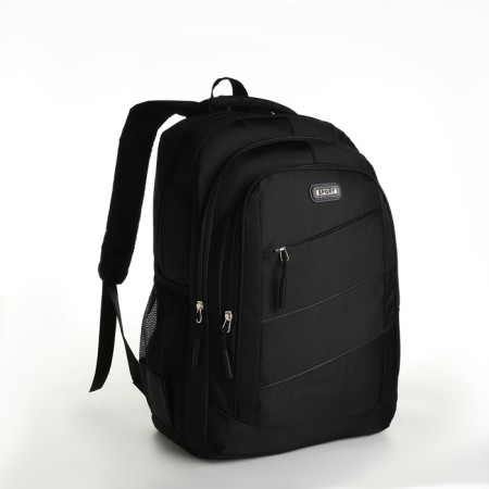 Youth backpack from lightning textiles, 5 pockets, black/gray color-2