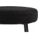 Barrier stool Plato Metal/Builder fabric, black/black 43x43x65 cm