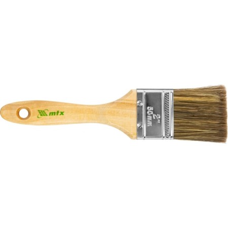 Flat brush MTX "83079, mixed bristles, wooden pen, 2"-1