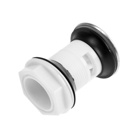 Bottom valve Zein Bp3, plastic housing, small button, stainless steel, overflow-17