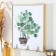 Key plastic, MDF 3 Home Plant hooks, gold 18.5x1.8x23.5 cm
