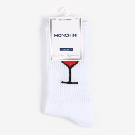Women's socks, white color/glass, size 38-40-4