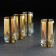 A set of high glass glasses "Golden Chameleon", 330 ml, 4 pcs
