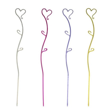 Support for orchids, h = 55 cm, plastic, color mix, "heart"-4