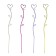 Support for orchids, h = 55 cm, plastic, color mix, "heart"