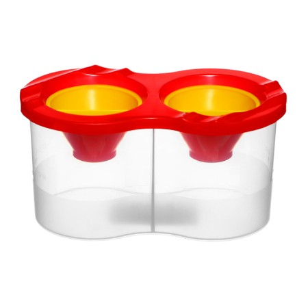 A non-duplicate glass with a lid of 300 ml, calligrata, mix-4