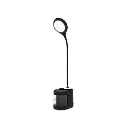 Highway LED lamp with a built -in battery and ambrella Light, Desk, De562, LED, 4200K, 4200K, Black Clean.