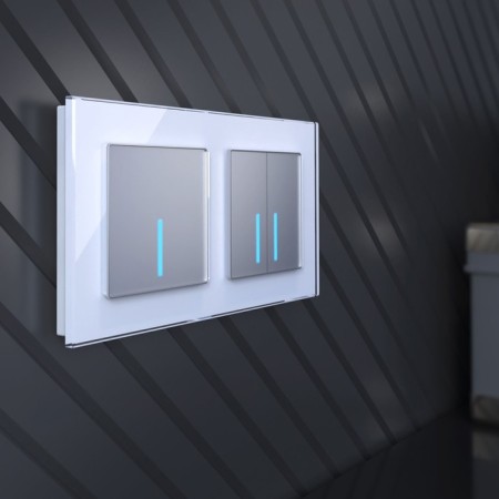 W4520606 touch switch, two-valve, with Wi-Fi function, silver-8