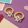 Hair elastic band "Pupsenok" (set 2 pcs) horse, 4 cm, yellow