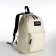 Youth backpack from lightning textiles, external pocket, beige color