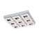 Fratelo lamp, 9x4W LED, 3000K, 3600LM, chromium color