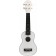 Terris Plus -50 WH UKULE - Soprano, Upper Deck Lip, Plastic case, White Color