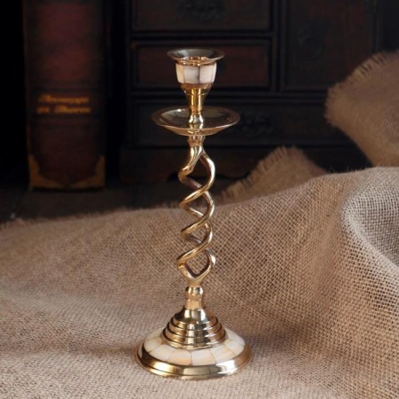 Summary for 1 candle "Spiral" with mother -of -pearl 20.5 cm-1