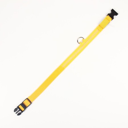 Collar with backlight size XL, Osh 52-60 x 2.5 cm, 3 glow modes yellow-6