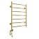 Domoterm electric heated towel rail "Calipso" P7, 500x700 mm, left, gold