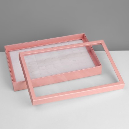 Steam for jewelry "Casket" 100 seats, 29 × 19 × 4 cm, pink color-5