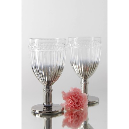 A set of glass of glass Magistro "Bosphorus", 250 ml, 6 pcs, color gradient silver-6