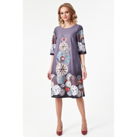 Women's dress, size 42, purple color-2