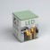 Beige LED candle, 6 × 8 × 6 cm, plastic, batteries AAAX2 (not complete), glow warm white