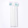 Cocktail tubes, set 12 pcs., White color