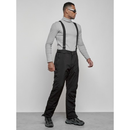 Semi -combinezone ski insulated male winter, size 48, black color-2