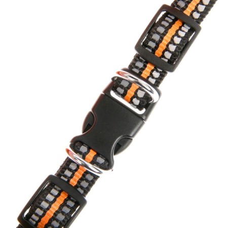 Super-furry harness with reflective firmware, girth 48-54 cm, orange-2