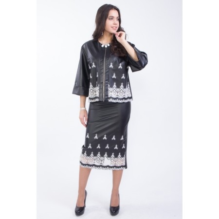 Women's skirt, size 42, black color-3