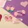 Hair set "vanilla" (4 elastic bands, 4 invisible) mermaids, pink