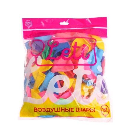 Shar Latex 10 ", pastel, set of 100 pcs., Mix color-3