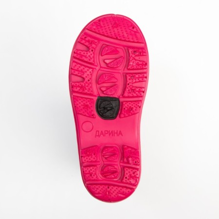 Rubber boots baby, black color+pink, size 29-4