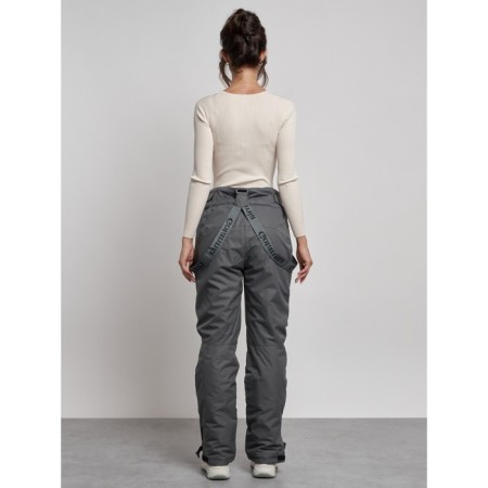Semi -combinezone ski insulated female winter, size 44, color gray color-4