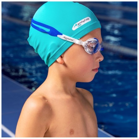 Glasses for swimming children's Onlytop, berys, white/blue color-3