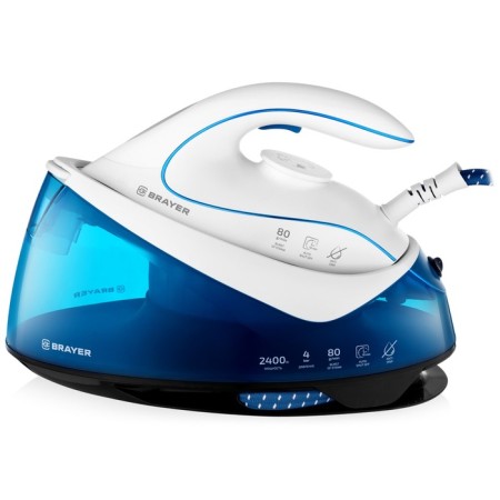 Brayer 4150BR, 2400 watts, ceramic sole, 80 g/min, 1500 ml, blue, blue
