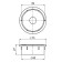 The plug is internal universal, d = 73 mm, black