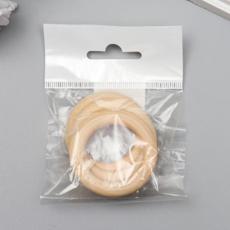Wooden rings d = 50 ± 3 mm (set 3 pcs) without coating-2