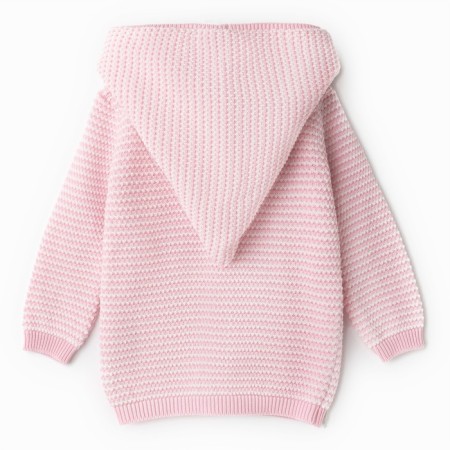 Kit for children (jumper, trousers), pink/white color, height 68 cm-5
