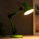 Desktop lamp E27, h = 55 cm, hinge, on a stand (220V) Green Risalux