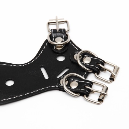 Muzzle of pressed leather adjustable, No. 1, DN 4.5 cm, ohm 13-20 cm, black-10
