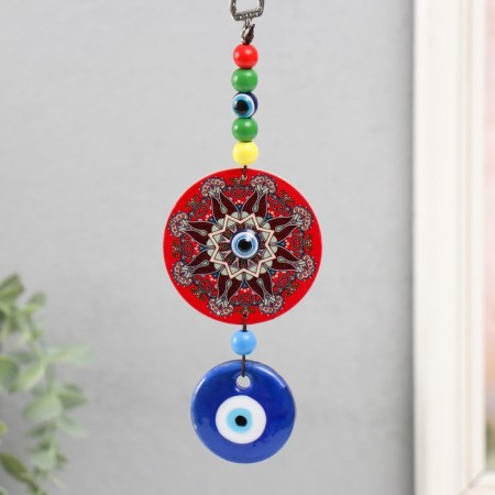Suspension from the evil eye "From the evil eye. With bright beads" MIX 19.5x6x0.5 cm